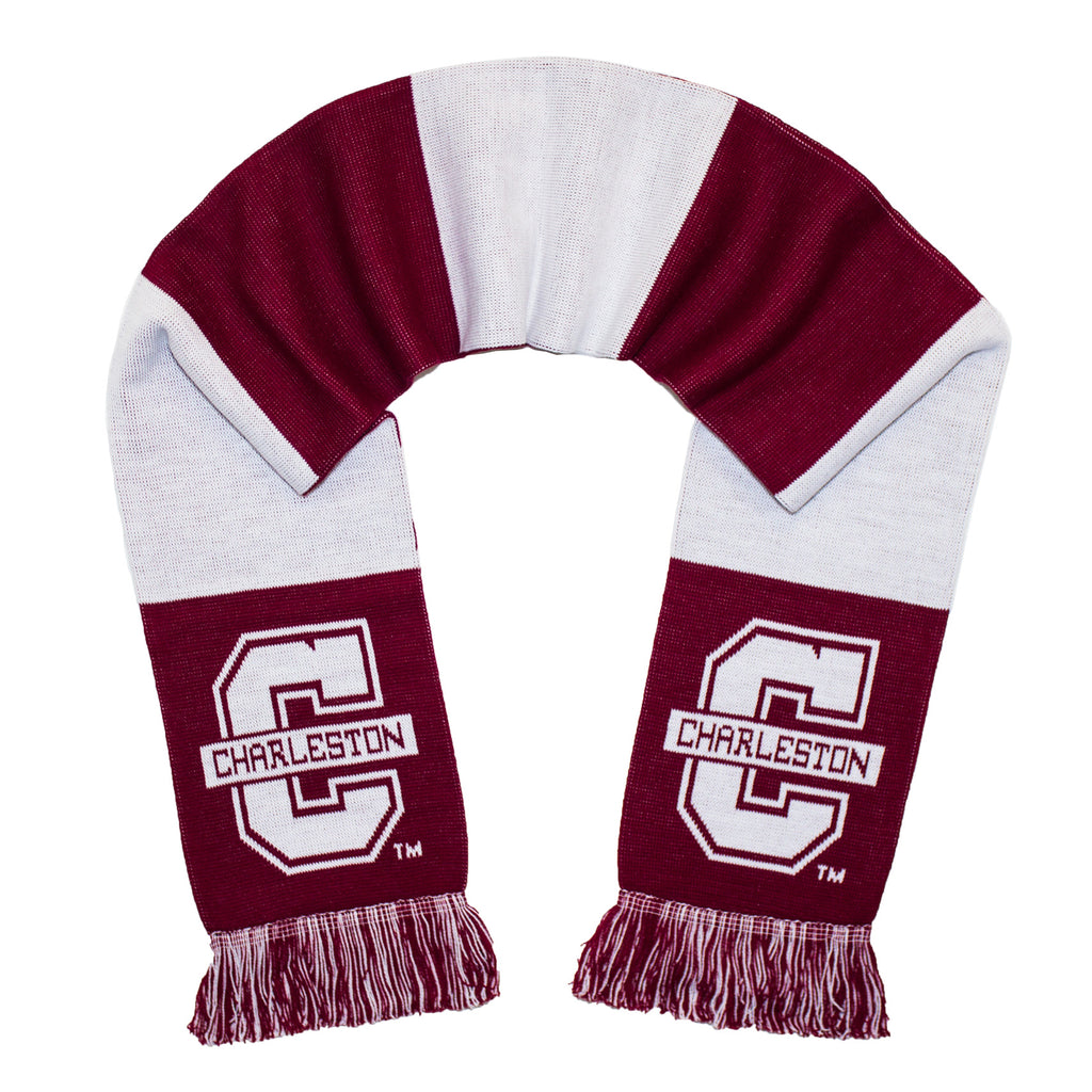 College of Charleston Scarf -  COC Cougars Knitted Classic