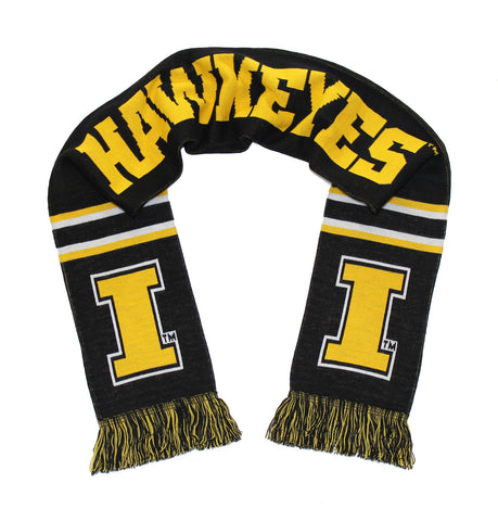 Iowa Hawkeyes Scarf - University of Iowa Knitted Classic