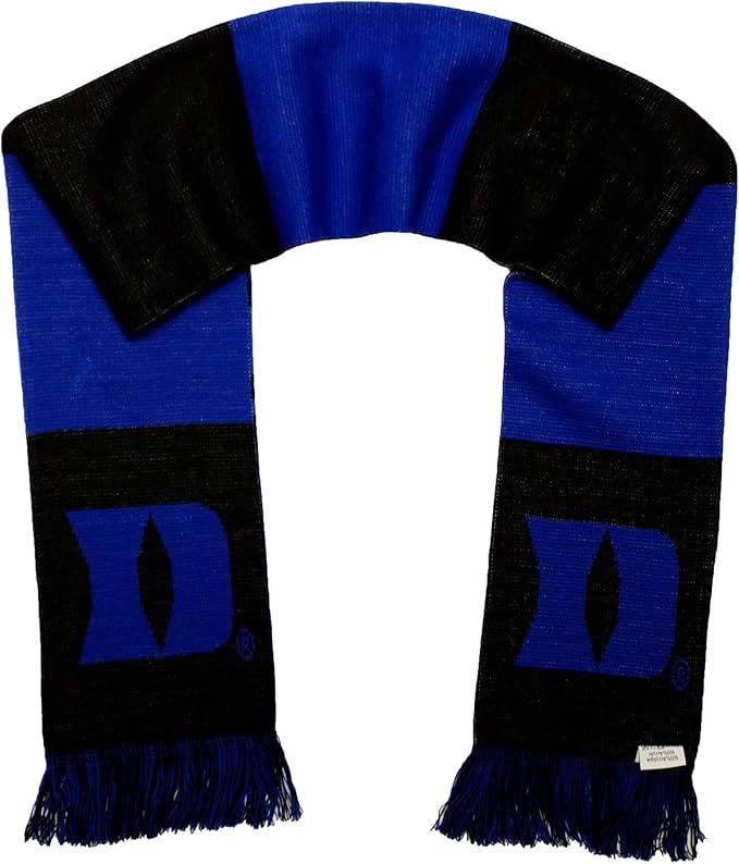 Duke University Scarf - Black Duke Blue Devils Knitted