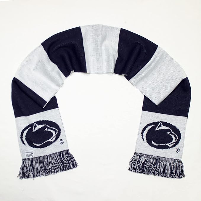 Penn State Scarf - White Penn State Nittany Lions Knitted
