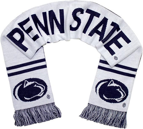 Penn State Scarf - White Penn State Nittany Lions Knitted