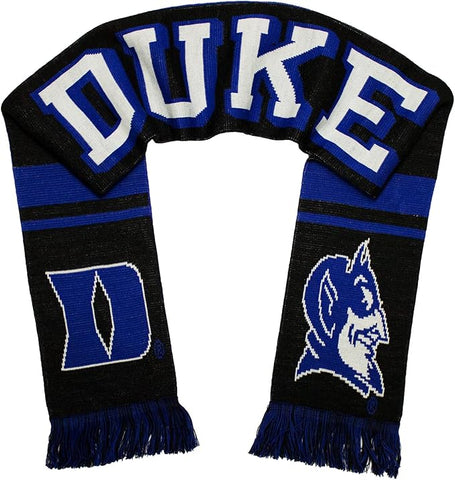 Duke University Scarf - Black Duke Blue Devils Knitted