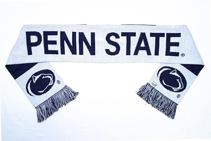 Penn State Scarf - White Penn State Nittany Lions Knitted