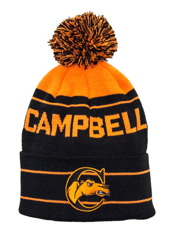 Campbell University Beanie - Campbell Camels Pom Beanie Knit Hat