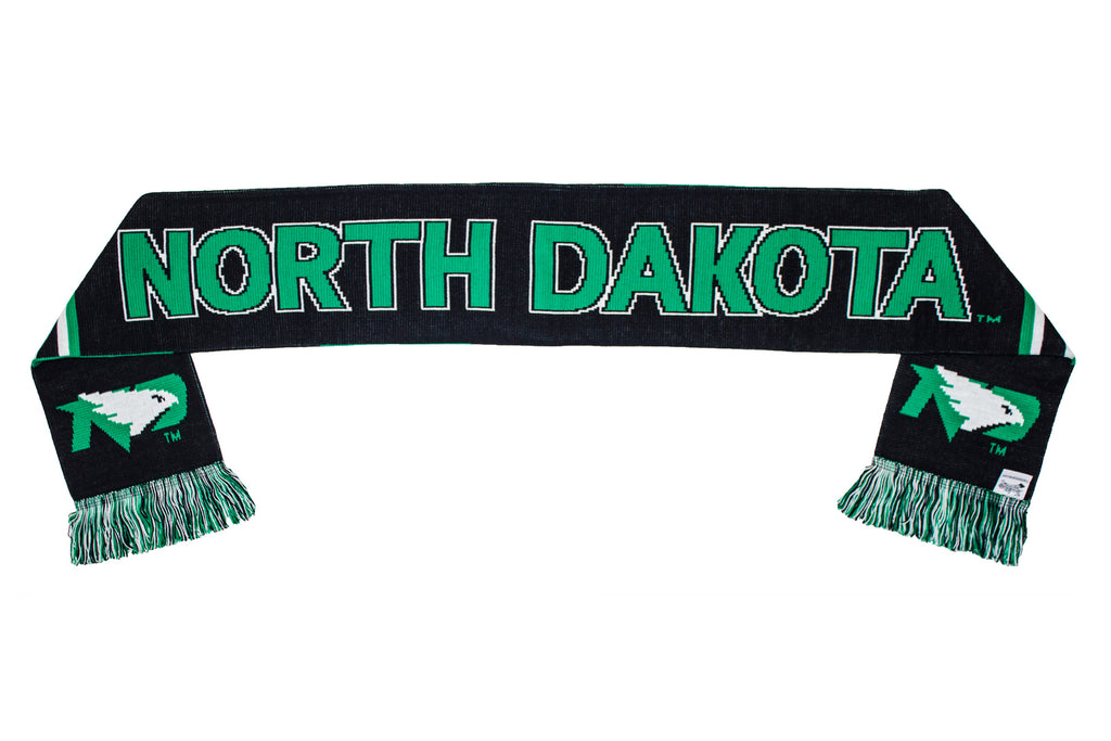North Dakota Scarf - UND Fighting Hawks Knitted