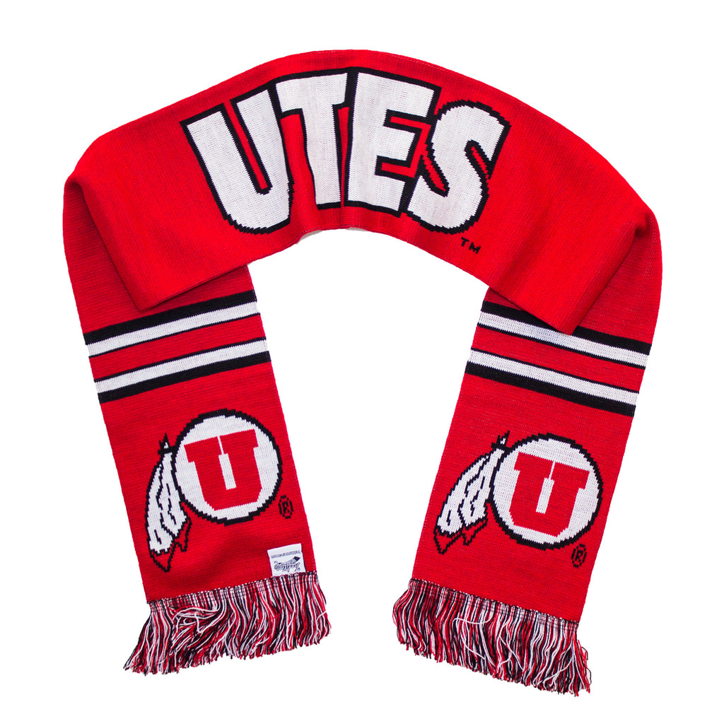 Utah Utes Scarf - University of Utah Knitted