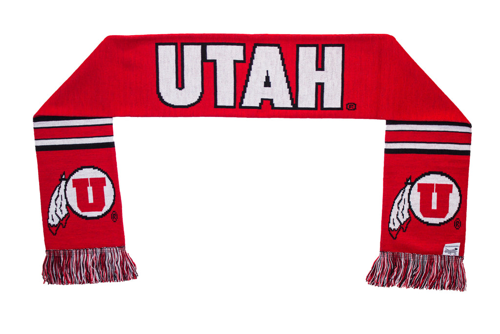 Utah Utes Scarf - University of Utah Knitted