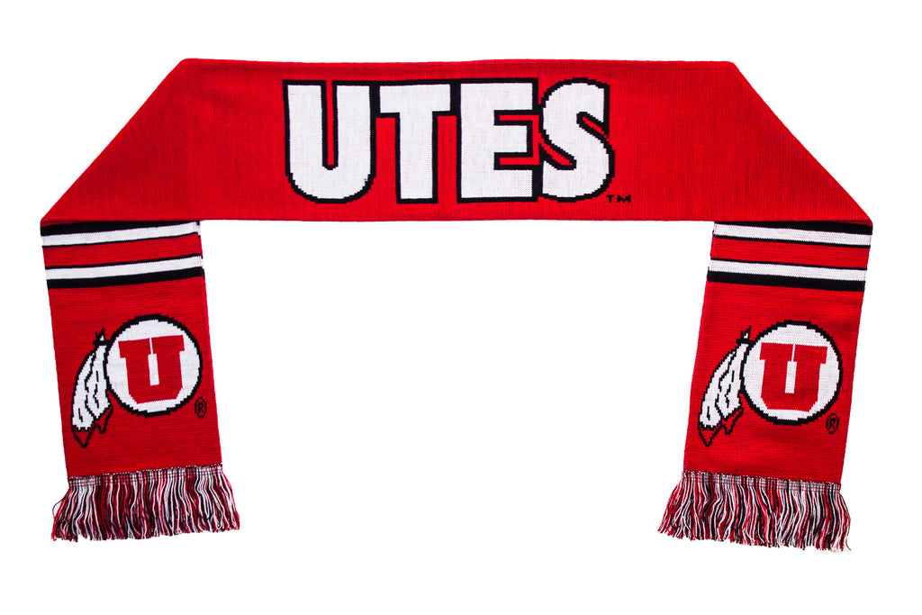Utah Utes Scarf - University of Utah Knitted