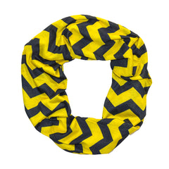 Black & Gold Chevron Infinity Scarf