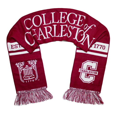 College of Charleston Cougars Scarf - COC Classic Woven
