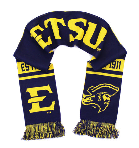 ETSU Scarf - East Tennessee State Bucs Knitted Classic