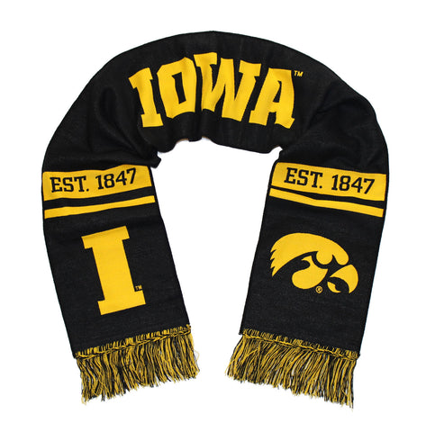 Iowa Hawkeyes Scarf - UI University of Iowa Classic