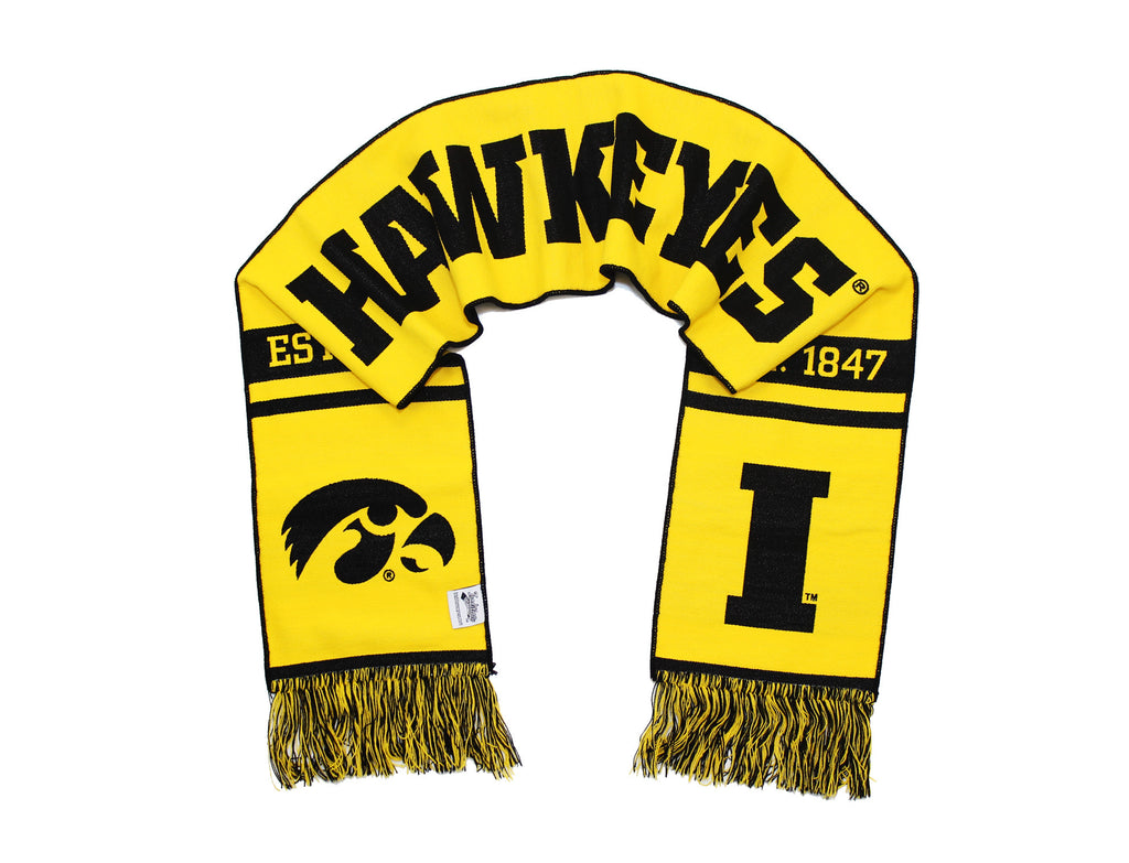 Iowa Hawkeyes Scarf - UI University of Iowa Classic