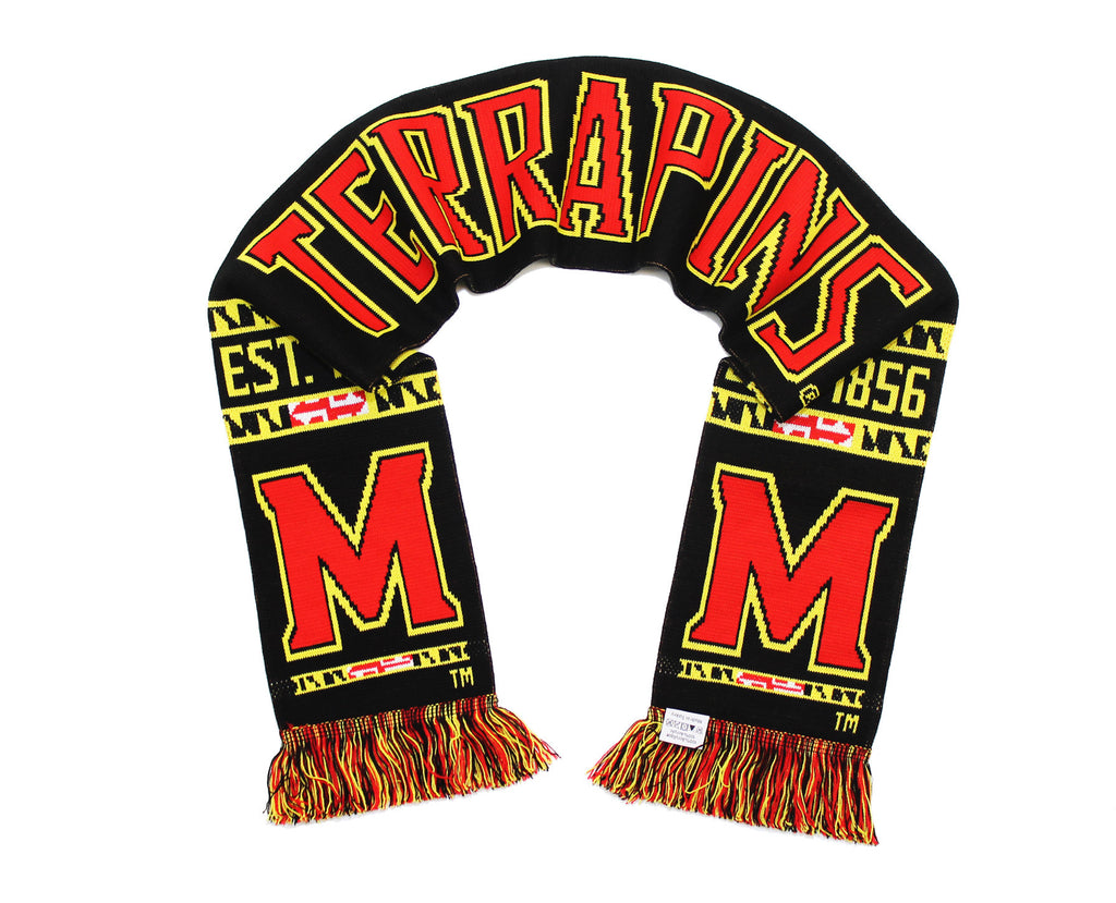 Maryland Scarf - Maryland Terrapins Classic Black Knitted
