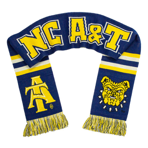 NC A&T Aggies Scarf - North Carolina A&T University Classic Knitted