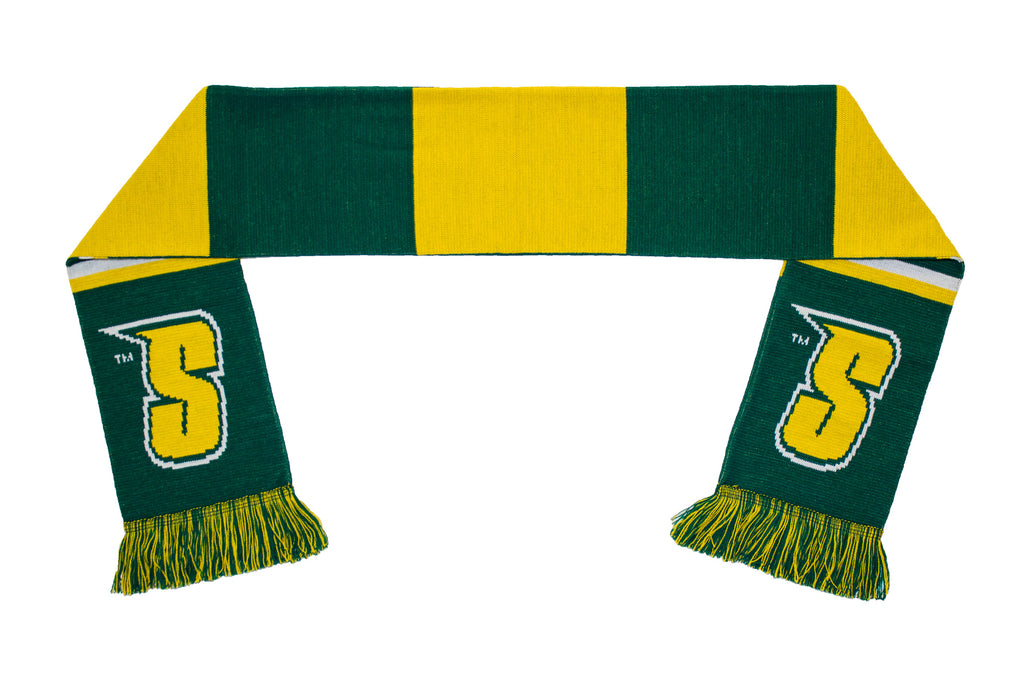 Siena College Scarf - Green and Gold Siena Saints Knitted
