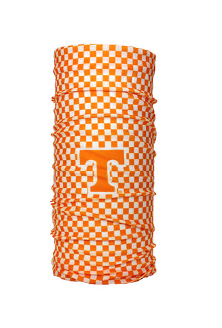 Tennessee Checkerboard Tube Scarf - UT Vols Bandana Headwear Ascot