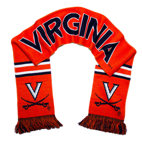 Virginia Cavaliers Scarf - UVA Orange Knitted
